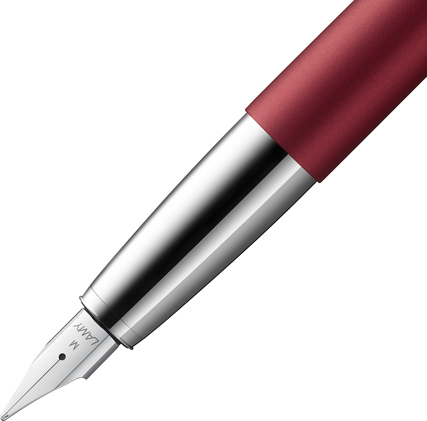 Studio M Stylo Plume avec convertisseur, rouge foncé