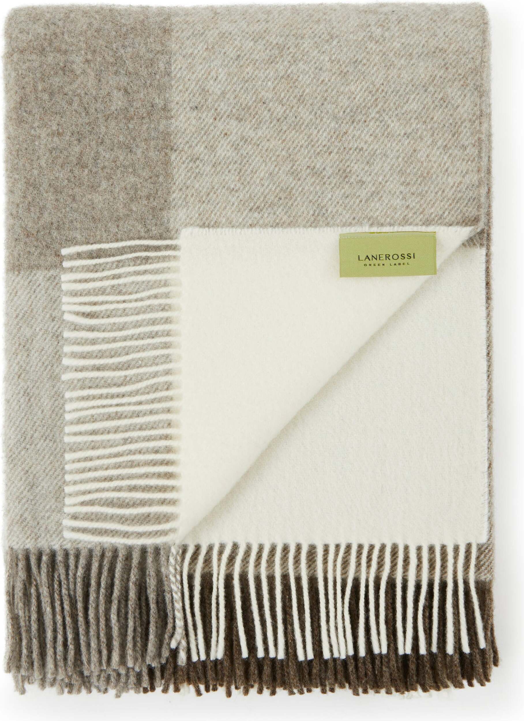 Uruguay Check Plaid 130 x 190 cm, nussbraun