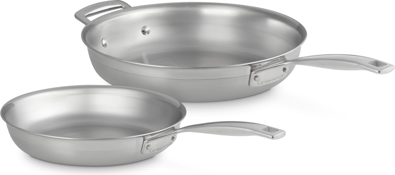 3-ply Bratpfannen 24 cm + 28 cm, 2 St.