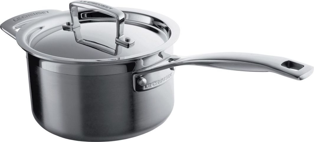 Le Creuset Stainless Steel Saucepan with Lid 18