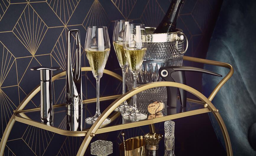 Abrebotellas de champán Le Creuset SW-105, gris oscuro