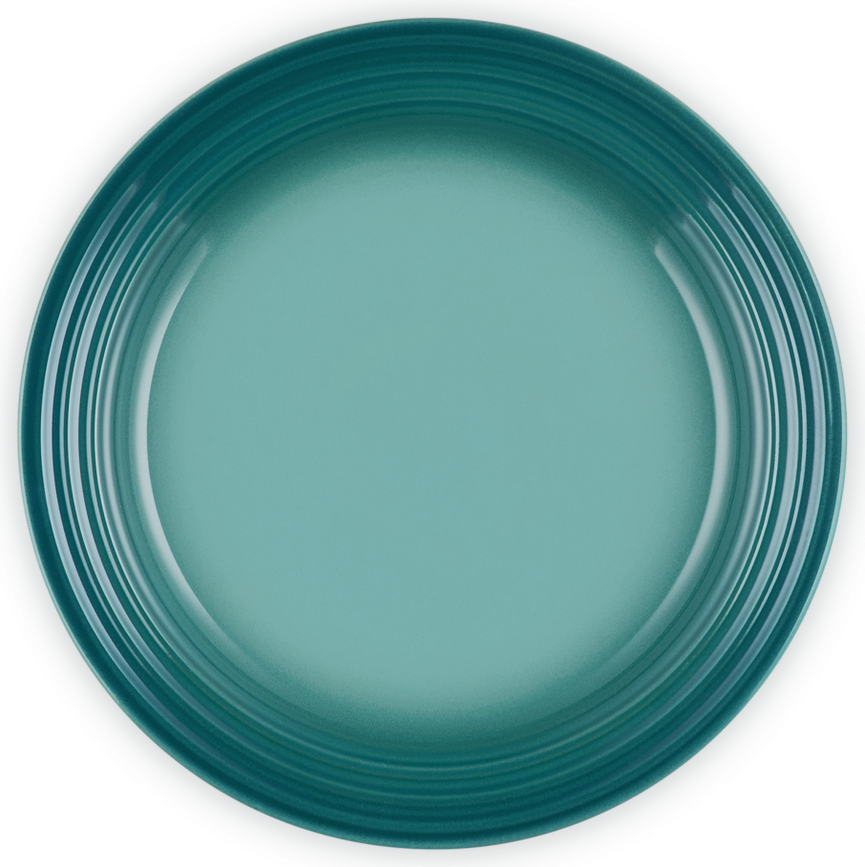 Assiette à déjeuner Le Creuset 22 cm, bleu riviera