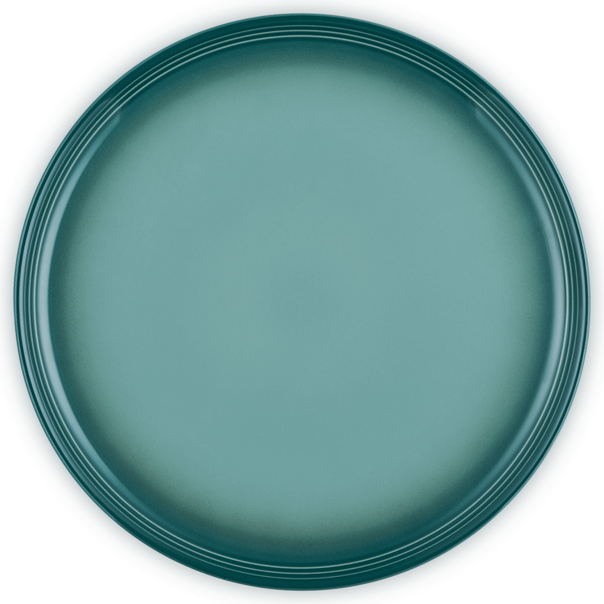 Assiette plate Coupe 27 cm, bleu riviera