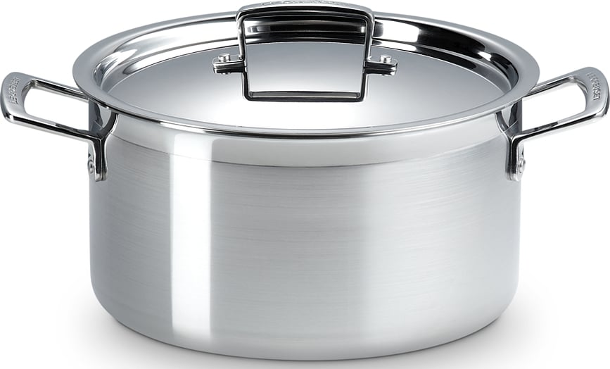 Batería de Cocina de triple capa, con olla, cazo y sartén, Set de 3 piezas