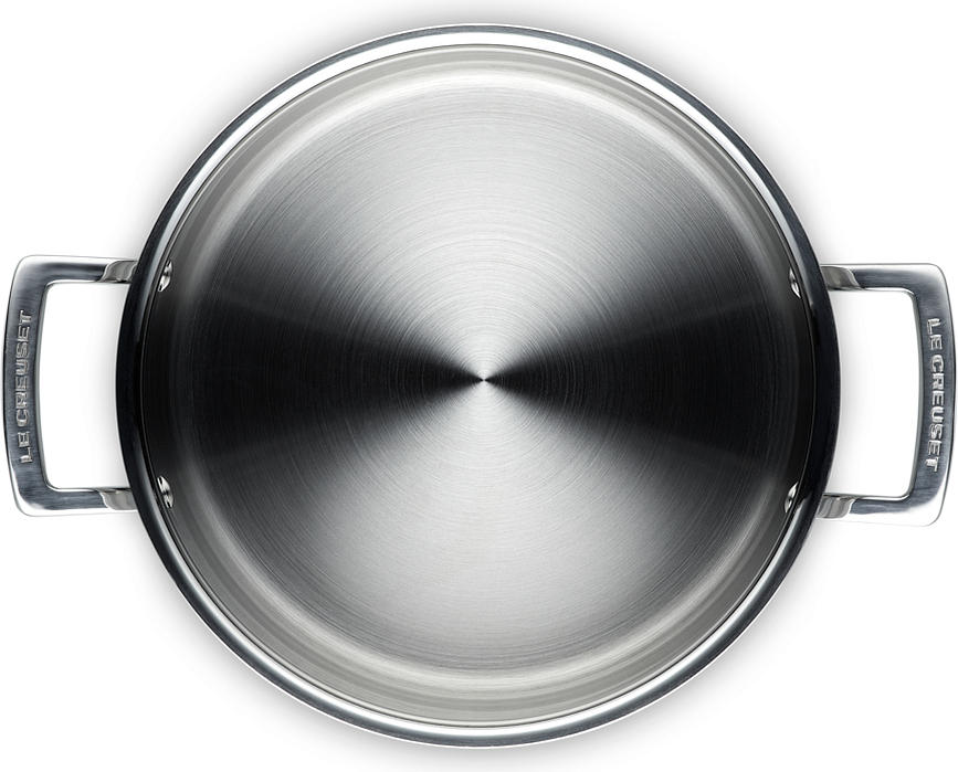 Batería de Cocina de triple capa, con olla, cazo y sartén, Set de 3 piezas