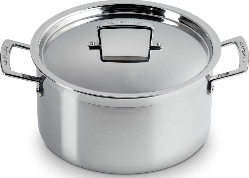 Batería de Cocina de triple capa, con olla, cazo y sartén, Set de 3 piezas