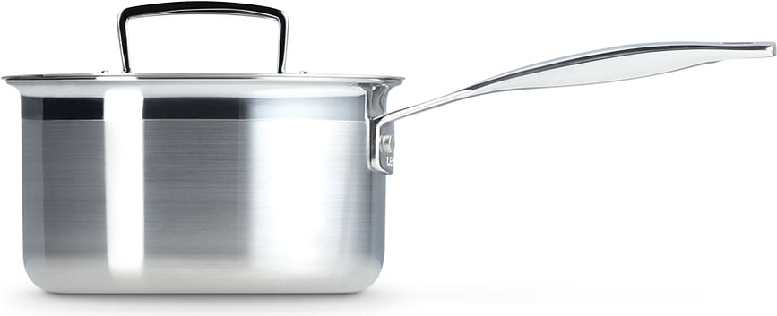 Batería de Cocina de triple capa, con olla, cazo y sartén, Set de 3 piezas