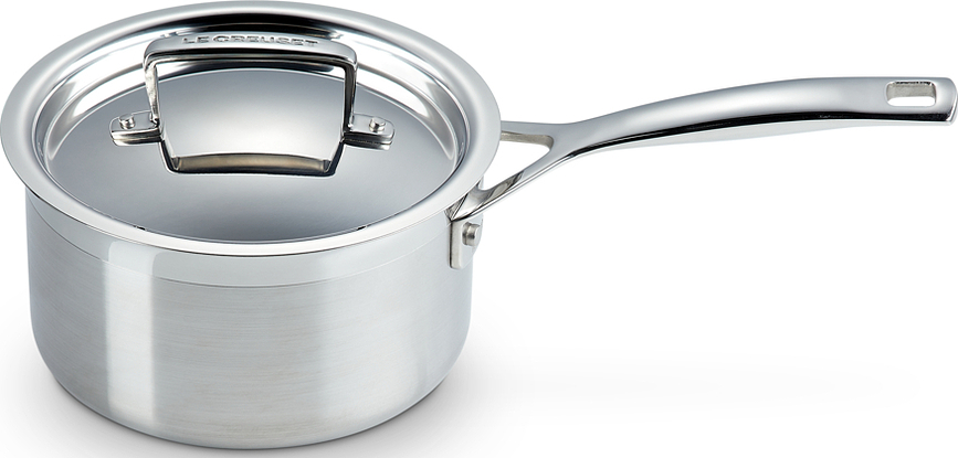 Batería de Cocina de triple capa, con olla, cazo y sartén, Set de 3 piezas