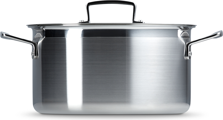 Batterie de Cuisine 3 plis, avec Marmite, Casserole et Poêle, Set 3 pièces