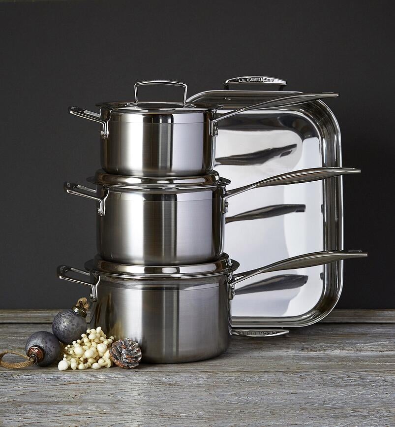 Batterie de Cuisine Triple Épaisseur, Set 3 pièces