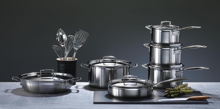 Batterie de Cuisine triple épaisseur, Set 5 pièces