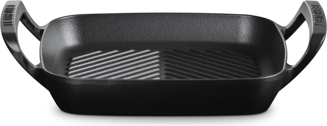 BBQ Outdoor Grill-Platte 26 cm quadratisch schwarz matt
