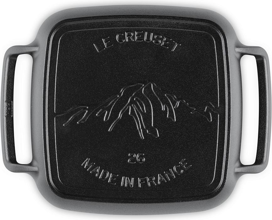 BBQ Outdoor Plaque de Grill carrée, 26 cm, noir mat