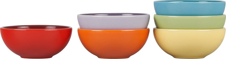 Bļodiņas Le Creuset Rainbow krāsainas 6 gab.