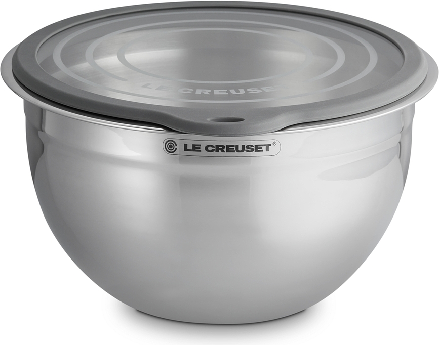 Bol de acero BBQ Outdoor, con tapa de cristal