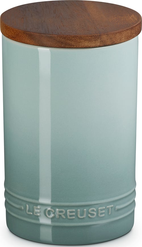 Bote de cocina con tapa de madera Le Creuset, 770 ml, sal marina
