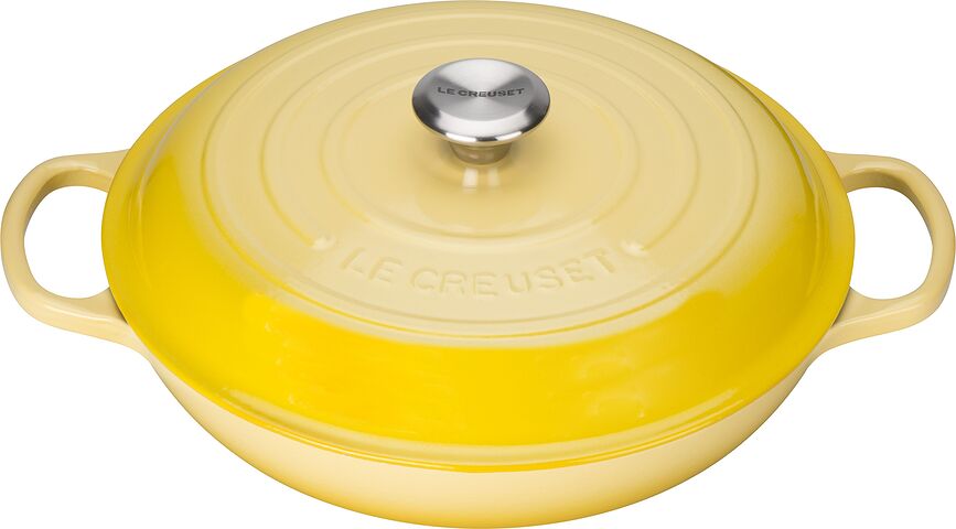 Cacerola baja Gourmet Signature, 30 cm, amarillo limón