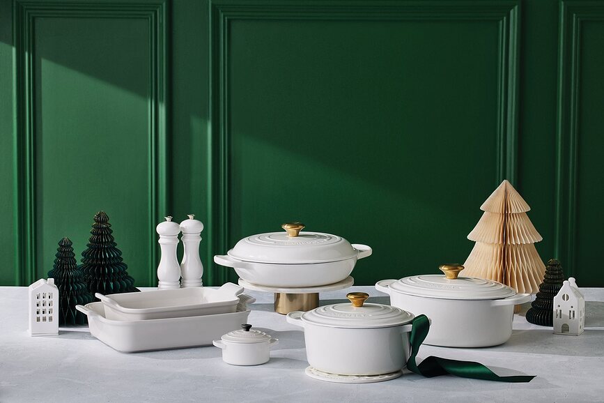 Olla baja Gourmet Signature, 30 cm, azul claro