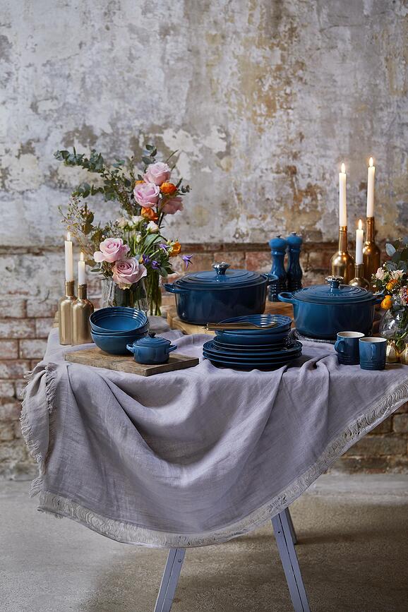 Olla baja Gourmet Signature, 30 cm, azul claro