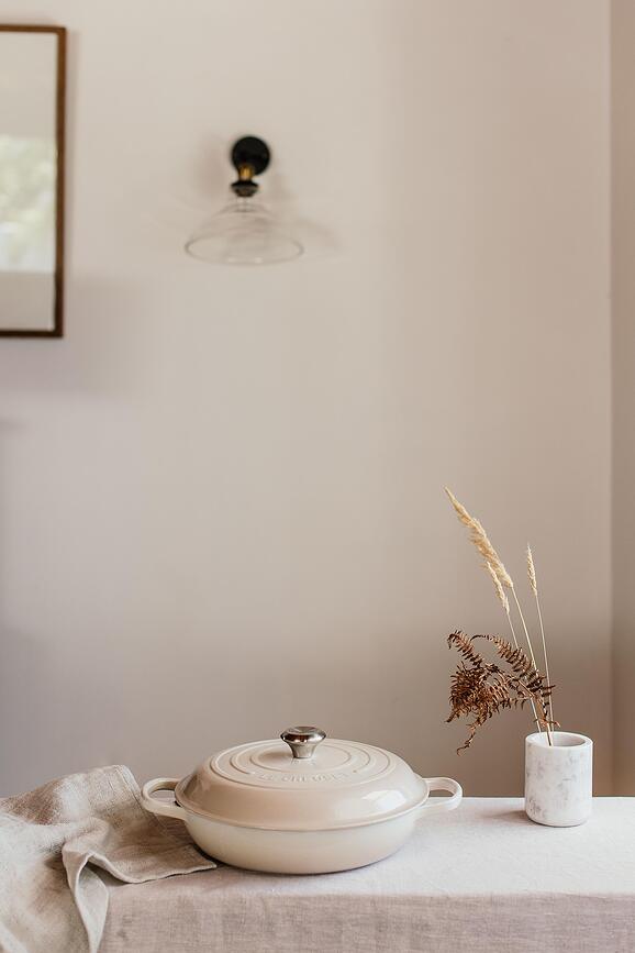 Olla baja Gourmet Signature, 30 cm, azul claro