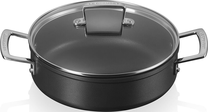 Cacerola Sauteuse de aluminio antiadherente Le Creuset, 28 cm, con asas