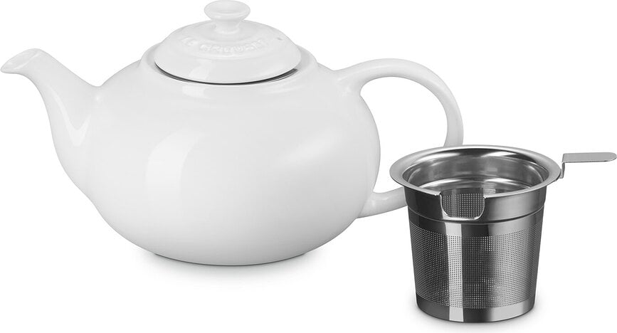 Čajová konvice Le Creuset 1,3 l bílá s vyluhovačem