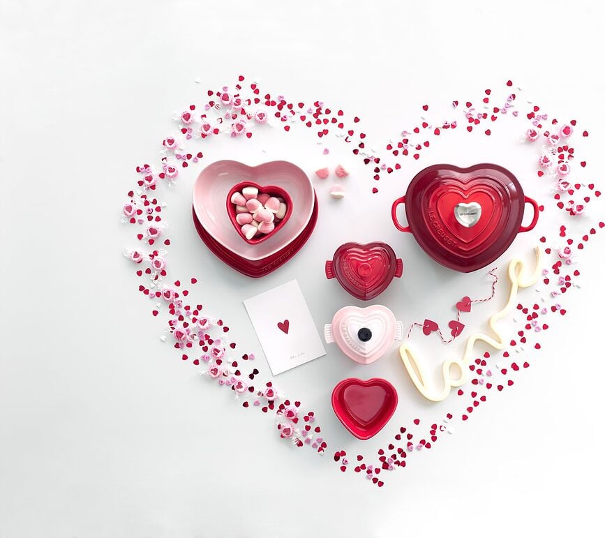 Molde de Corazón Tradition Collection, 20 cm, rosa claro