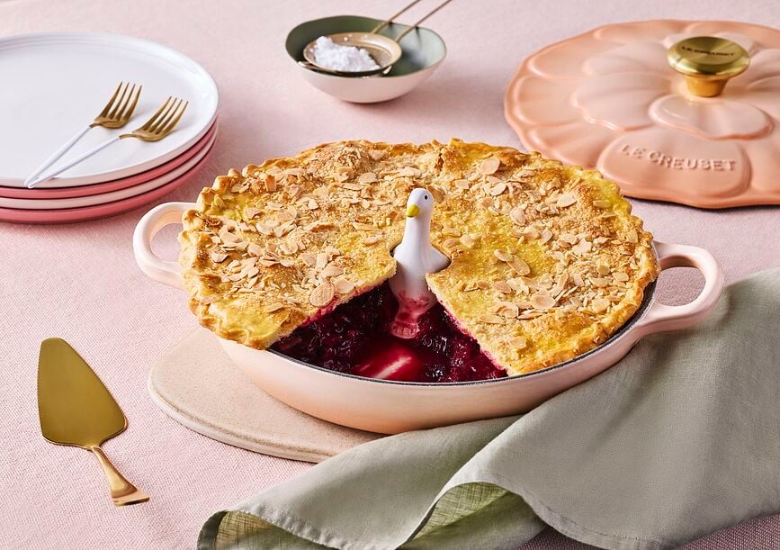 Chimenea para pasteles Le Creuset Duck, blanco