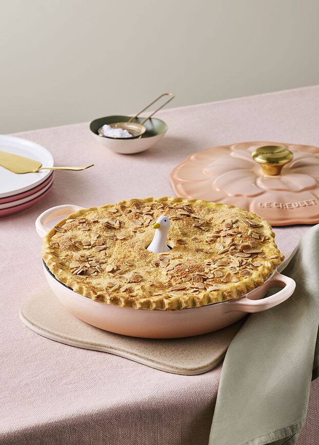 Chimenea para pasteles Le Creuset Duck, blanco