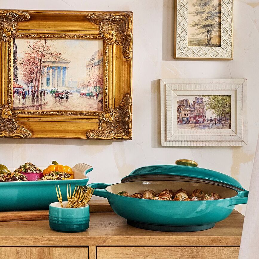 Χύτρα Gourmet χαμηλή 30 cm bleu riviera