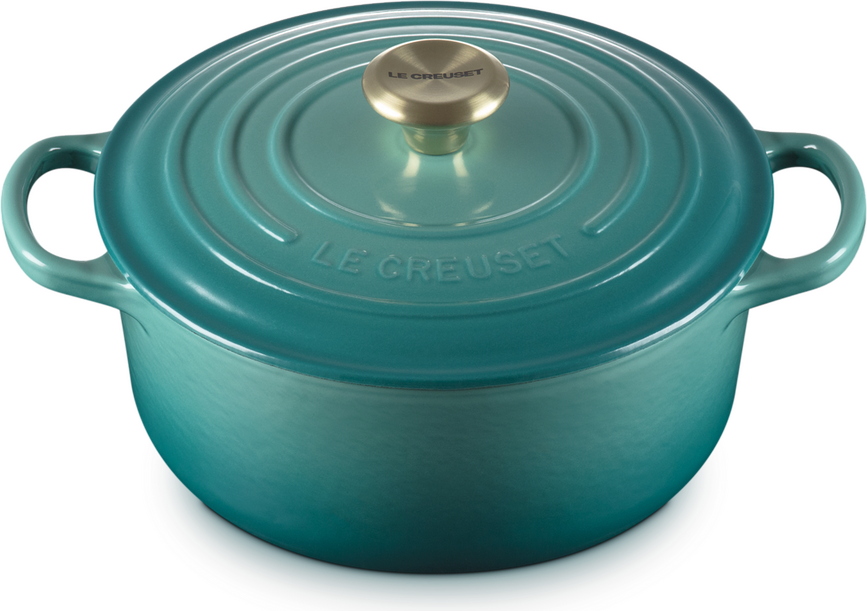 Cocotte Signature 20 cm, bleu riviera