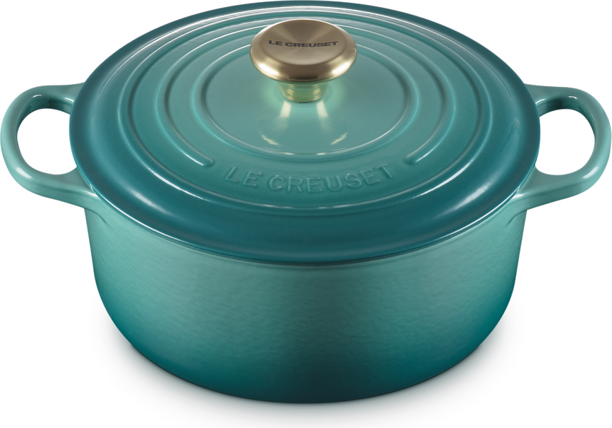 Cocotte Signature 24 cm, bleu riviera