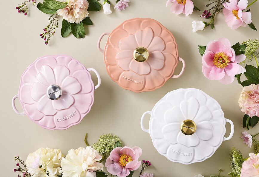 Cocotte Signature Petal 26 cm, blanche