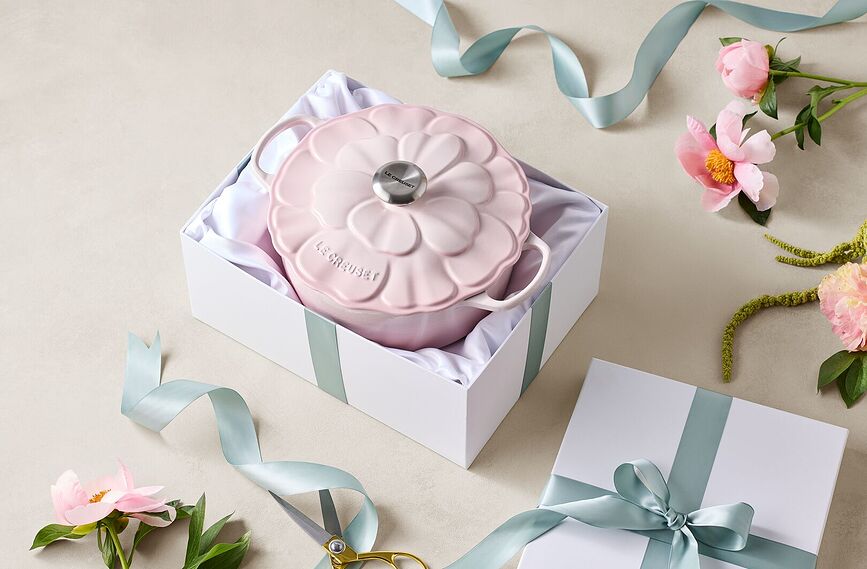 Cocotte Signature Petal 26 cm, blanche