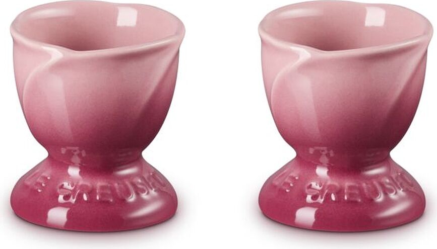 Coquetiers Jardin quartz rose, lot de 2