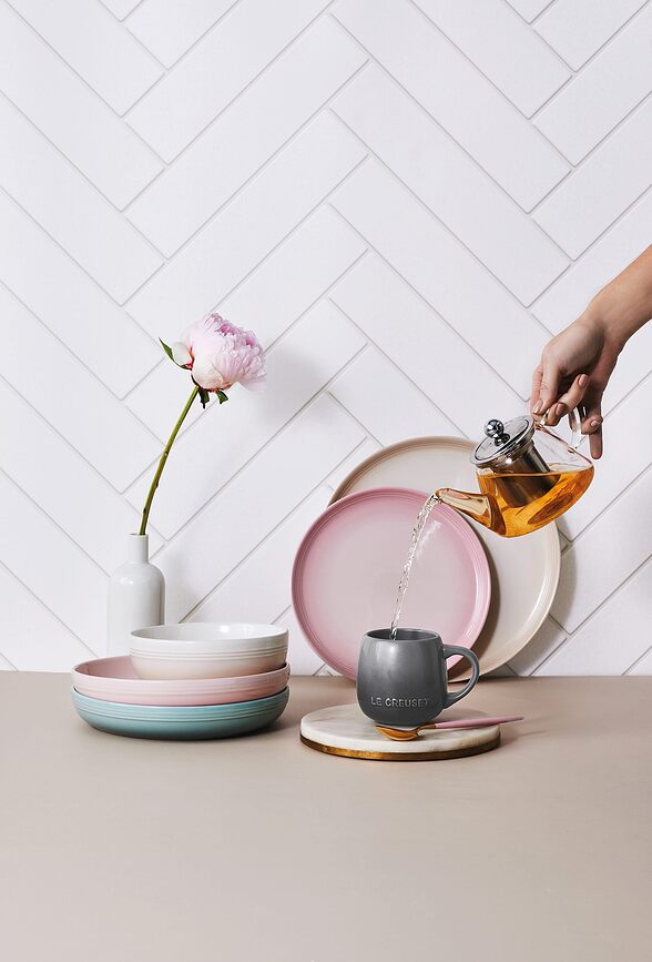 Assiette Plate Coupe, 27 cm, rose clair