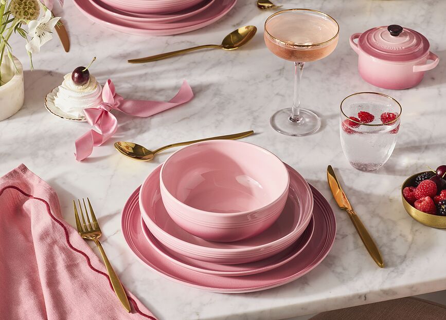 Assiette Plate Coupe, 27 cm, rose clair
