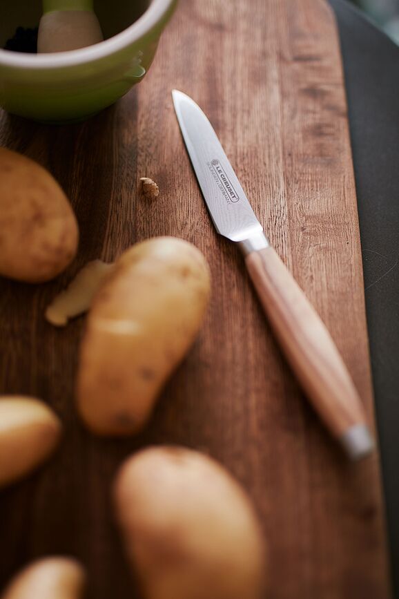 Cuchillo pelador de mango de madera Le Creuset, 9 cm