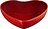 Cuenco para servir Heart, 2,9 L, color cereza