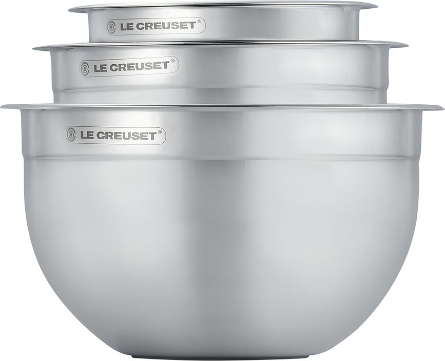 Cuencos de acero inoxidable Le Creuset, Pack de 3