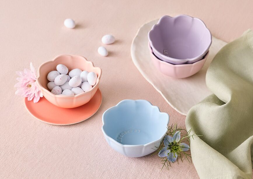 Cuencos Le Creuset Petal 160 ml, tonos de rosa, 4 unidades