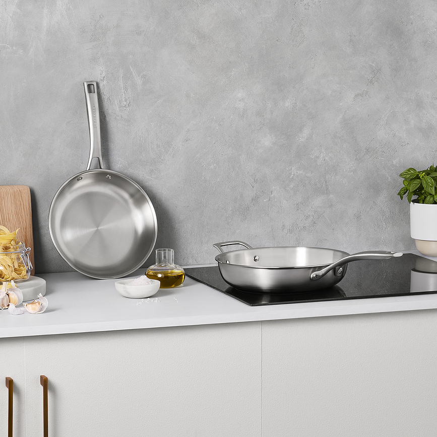 Essential 3-ply Ponve, nerjaveče jeklo, 2 kosa