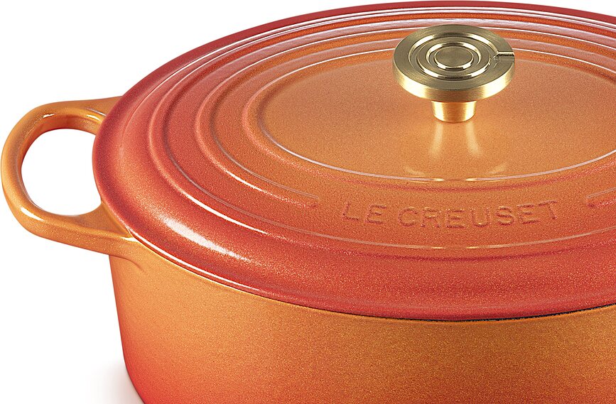 Flamme Dorée Cocotte ovale, 29 cm, orange flamboyant