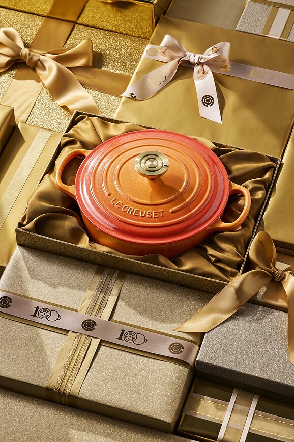 Flamme Dorée Gourmet Faitout, 30 cm, orange flamboyant