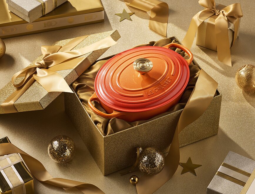 Flamme Dorée Pekač ovalen, 29 cm, žareče oranžen