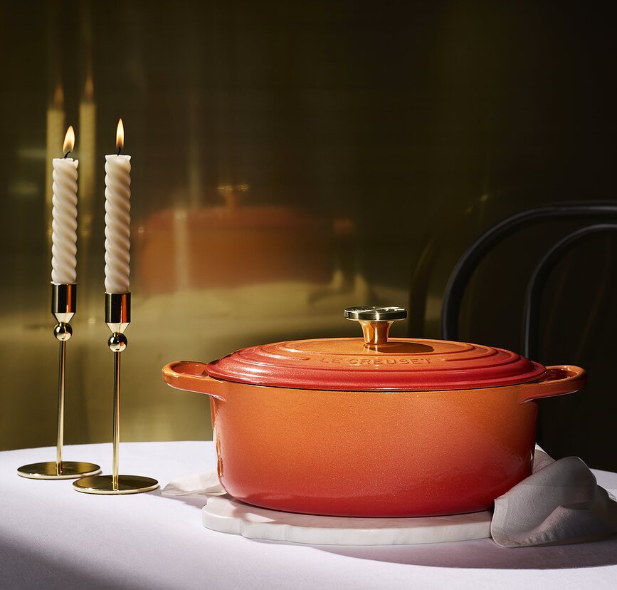 Flamme Dorée Pekač ovalen, 29 cm, žareče oranžen