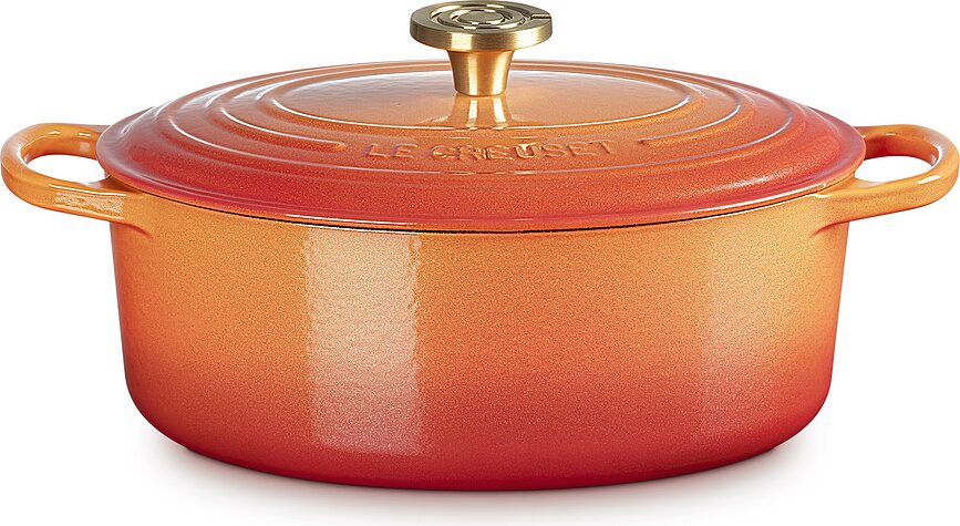 Flamme Dorée Pekač ovalni 29 cm plameno narančasti