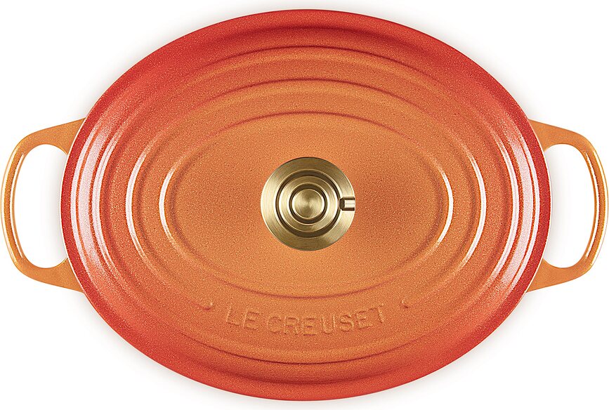 Flamme Dorée Pekač ovalni 29 cm plameno narančasti