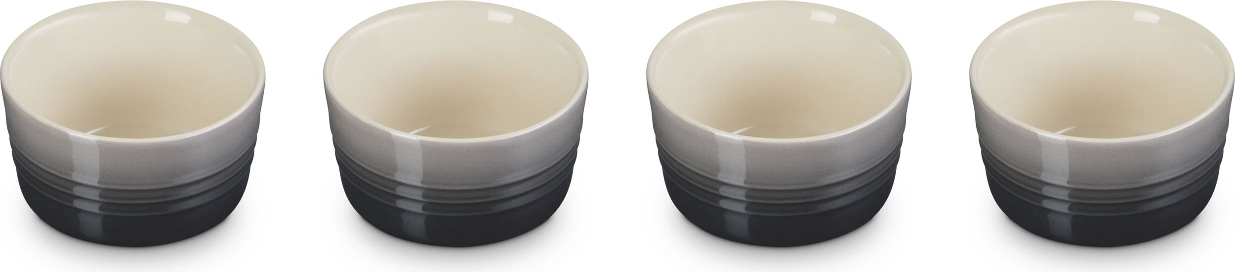 Foremki do pieczenia i serwowania Le Creuset 8 cm szare 4 szt.