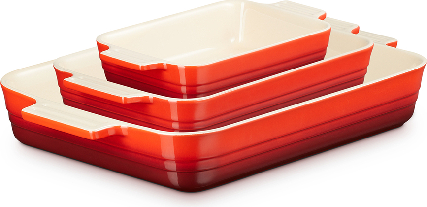 Форми для випікання Le Creuset вишневі, 3 шт.